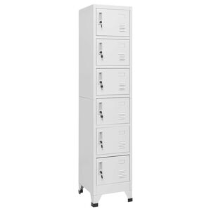 vidaXL Taquilla de acero gris claro 38x40x180 cm