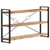 vidaXL Estanter&iacute;a de 3 niveles de madera maciza de acacia 140x30x80 cm