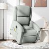 vidaXL Sill&oacute;n de masaje reclinable elevable terciopelo gris claro