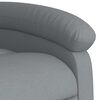 vidaXL Sill&oacute;n de masaje reclinable de pie de tela gris claro