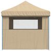 vidaXL Carpa de Fiesta Beige 279 x 410 x 315 cm Tela Oxford
