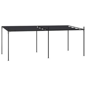 vidaXL Cenador con techo retr&aacute;ctil gris antracita 600x300x233 cm