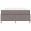 vidaXL Estructura de cama con colch&oacute;n Taup&eacute; 120 x 200 cm tela