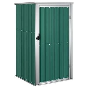 vidaXL Cobertizo de herramientas jard&iacute;n acero galvanizado 88x89x161 cm