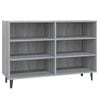vidaXL Aparador de madera de ingenier&iacute;a gris Sonoma 103,5x35x70 cm