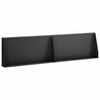 vidaXL Muro de Contenci&oacute;n 2 uds. 80 x 12 x 50 cm Acero Negro