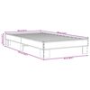 vidaXL Estructura cama madera ingenier&iacute;a metal marr&oacute;n roble 90x190 cm