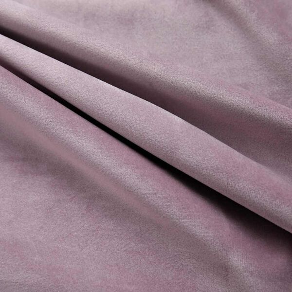 vidaXL Cortinas opacas anillas 2 pzas terciopelo rosa viejo 140x245 cm