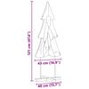 vidaXL &Aacute;rbol de Navidad Marr&oacute;n 121 cm Madera de teca maciza