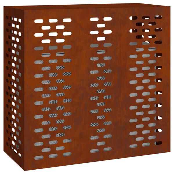 vidaXL Funda para Aire Acondicionado Oxidado 110 x 50 x 105 cm