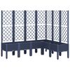 vidaXL Jardinera con enrejado PP azul gris 160x120x142 cm