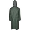 vidaXL Chubasquero impermeable largo con capucha talla XL verde