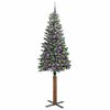 vidaXL &Aacute;rbol de Navidad Delgado con 300 LED con soporte Verde 210 cm