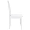 vidaXL Sillas de comedor 2 unidades madera maciza de caucho blanco