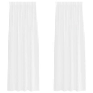 vidaXL Cortina de Voil&eacute; con cortinas 2 pcs 245 x 140 cm Poli&eacute;ster