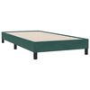 vidaXL Estructura de cama sin colchón terciopelo verde oscuro 90x220cm