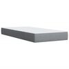 vidaXL Cama box spring con colchón tela gris claro 100x200 cm