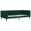 vidaXL Sof&aacute; cama nido con cajones terciopelo verde oscuro 100x200 cm