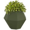 vidaXL Jardinera Verde Oliva 75 x 75 x 60 cm Acero