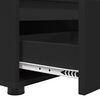 vidaXL Gabinete de TV Negro 100 x 48 x 43 cm Madera contrachapada