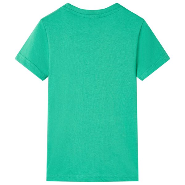 Camiseta infantil verde ne&oacute;n 140