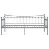 vidaXL Estructura de sofá cama sin colchón metal gris 90x200 cm