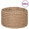 vidaXL Cuerda 100% yute 20 mm 100 m