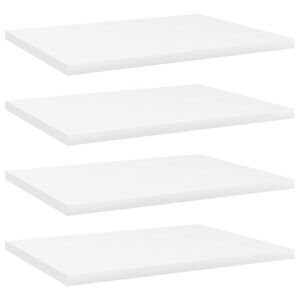 vidaXL Estantes para estanter&iacute;a 4 uds contrachapada blanco 40x30x1,5cm