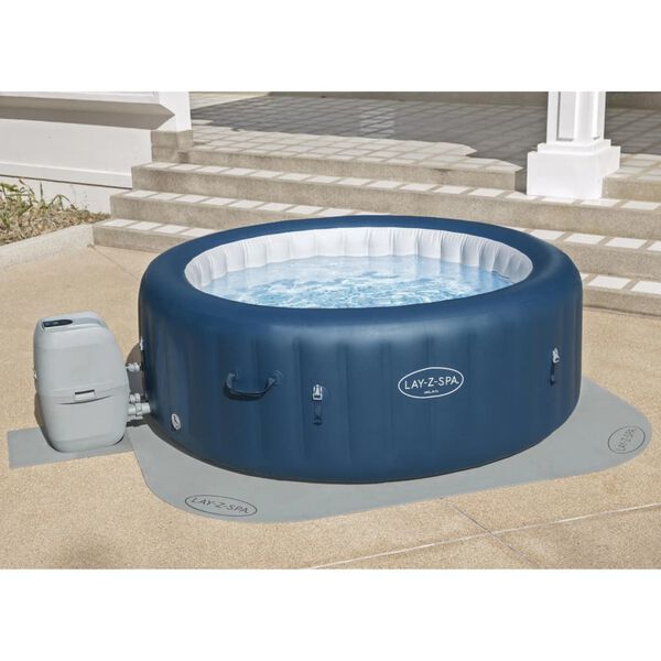 Lay-Z-Spa Protector de suelo de piscina 10 piezas gris 216x216 cm