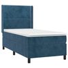 vidaXL Cama box spring con colch&oacute;n terciopelo azul oscuro 90x200 cm