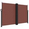 vidaXL Toldo lateral retr&aacute;ctil marr&oacute;n 160x1200 cm