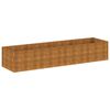 vidaXL Jardinera acero corten 386x100x69 cm