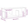 vidaXL Mueble de pared madera de ingenier&iacute;a marr&oacute;n roble 80x20x30 cm