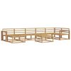 vidaXL Conjunto de sof&aacute;s de exterior 8 uds. Blanco