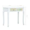 vidaXL Mesa consola de madera blanca 80x40x74 cm