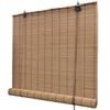 vidaXL Persianas enrollables de bamb&uacute; marr&oacute;n 140x160 cm