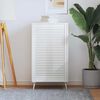 vidaXL Puerta de armario de lamas madera pino blanco 99,3x59,4 cm