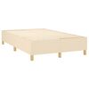 vidaXL Cama box spring con colch&oacute;n tela color crema 120x190 cm