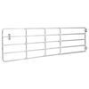 vidaXL Cancela de 5 barras para campo acero plateado (150-400)x90 cm
