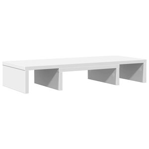 vidaXL Soporte para pantalla ajustable madera blanco 60x24x10,5 cm