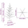 vidaXL &Aacute;rbol de Navidad de madera Marr&oacute;n 210 cm Madera maciza de pino