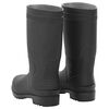 vidaXL Botas de agua negro n&uacute;mero 38 PVC