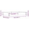 vidaXL Jardinera de madera maciza de pino marr&oacute;n 150x100 cm