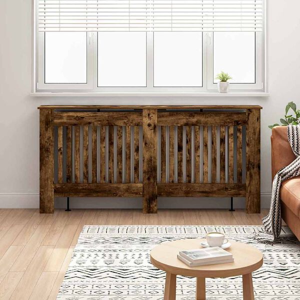 vidaXL Cubierta de Radiador Roble ahumado 172 x 19 x 81,5 cm