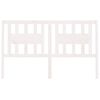 vidaXL Cabecero madera maciza de pino blanco 146x4x100 cm