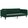 vidaXL Sof&aacute; cama nido con cajones terciopelo verde oscuro 90x200 cm