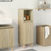 vidaXL Armario de ba&ntilde;o madera contrachapada roble Sonoma 30x30x100 cm