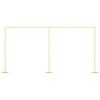 vidaXL Arco de Boda Dorado 657 x 35 x 300 cm Acero