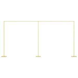 vidaXL Arco de Boda Dorado 657 x 35 x 300 cm Acero