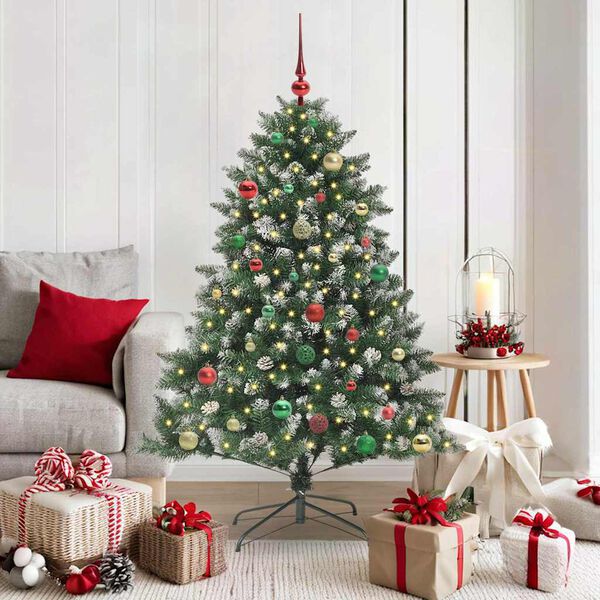 vidaXL &Aacute;rbol de Navidad artificial Verde 150 cm PVC, Pl&aacute;stico y Acero